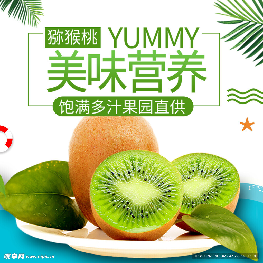 美味猕猴桃营养多效水果