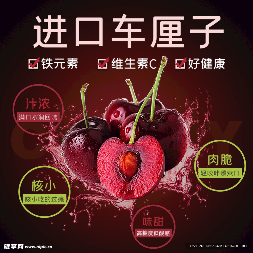 进口车厘子美味与健康之选
