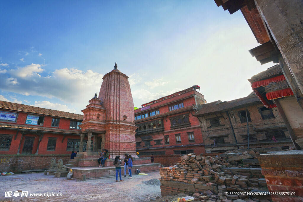 尼泊尔古老建筑景观