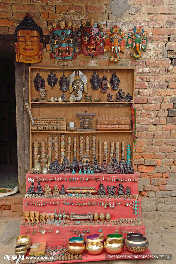 传统手工艺品展示架