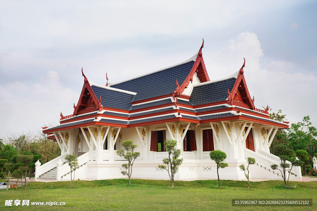 泰国传统风格寺庙建筑