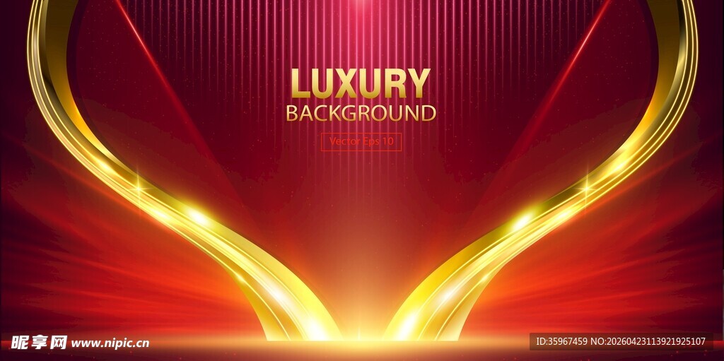 红金奢华背景
