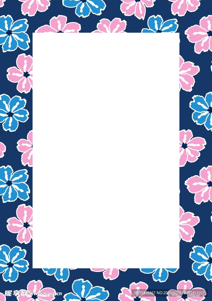 花卉边框背景