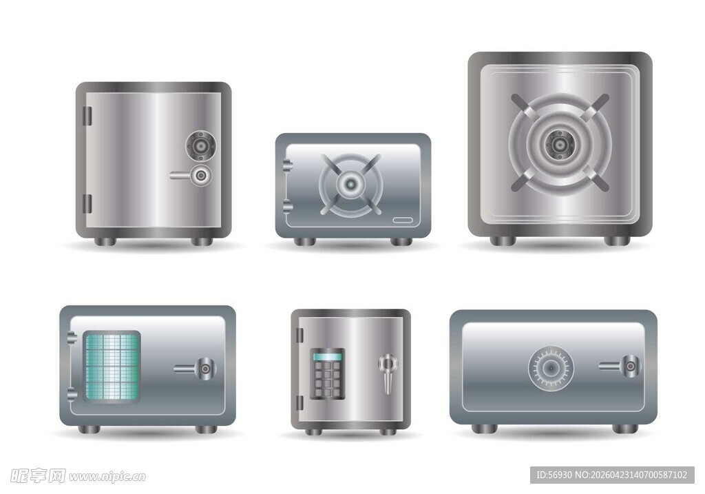 多样金属保险箱展示