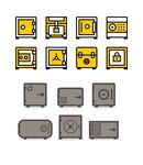 多样电子保险箱图标集合