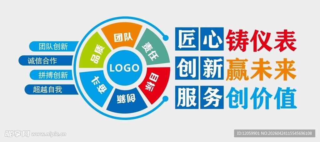 公司形象墙 团队