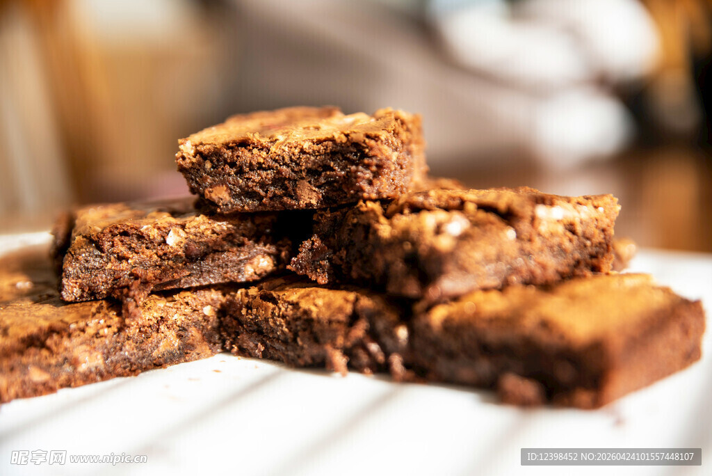 美味巧克力布朗尼甜点