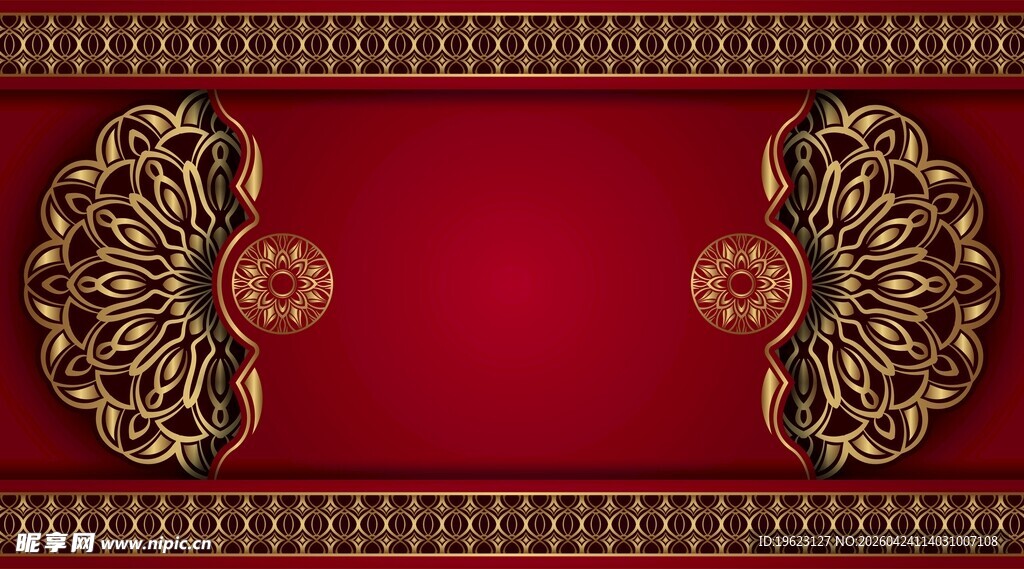 红金欧式背景