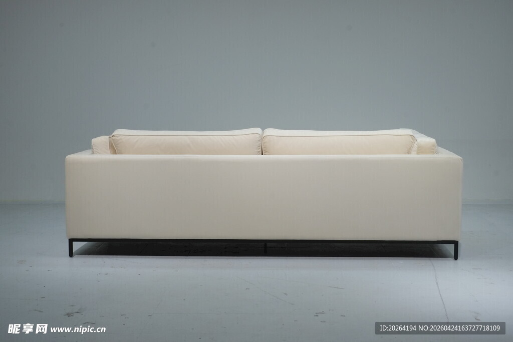 简约米色双人沙发