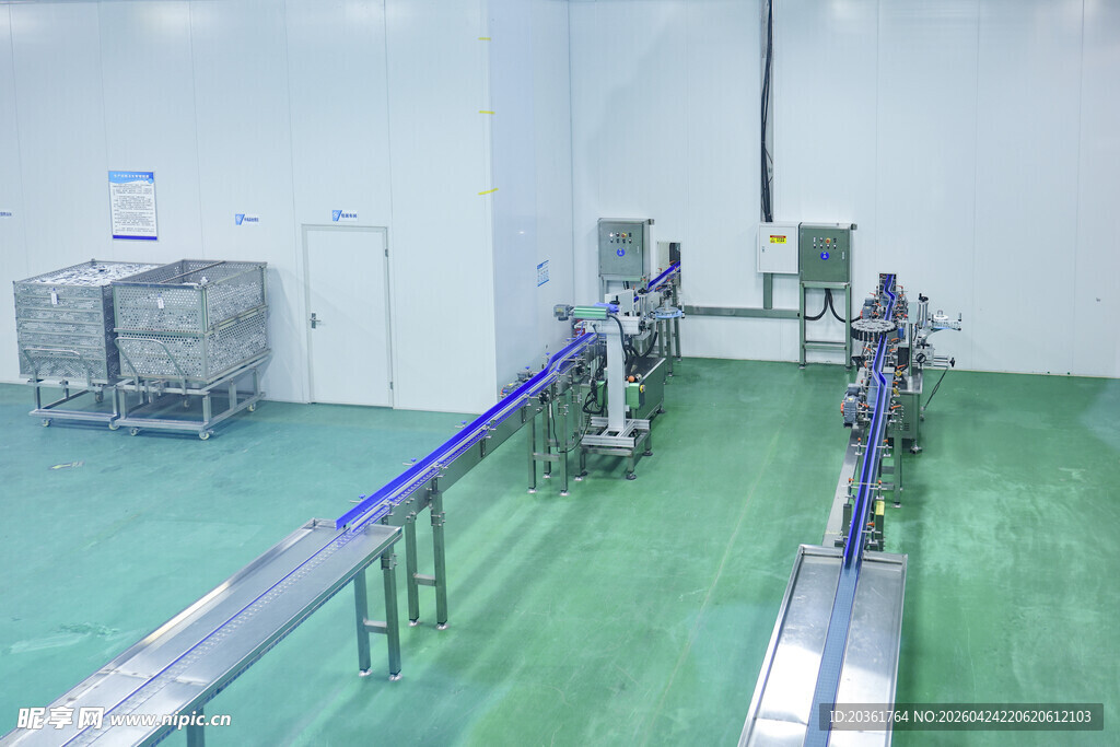 食品加工生产线内部场景