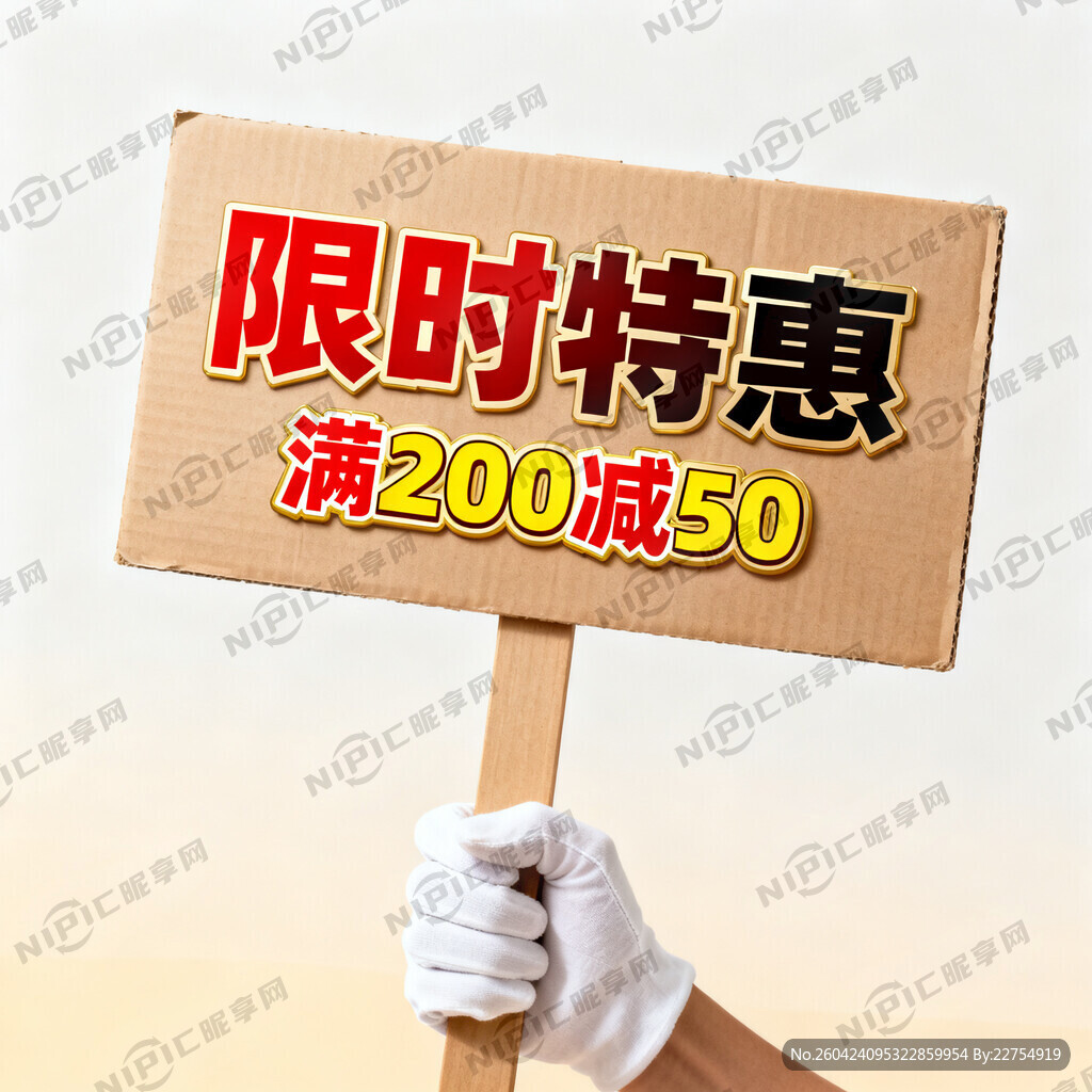 营销手举牌