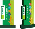 跑步标识牌