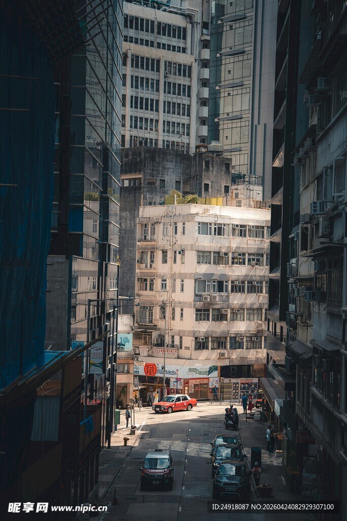 都市街巷中的建筑景观