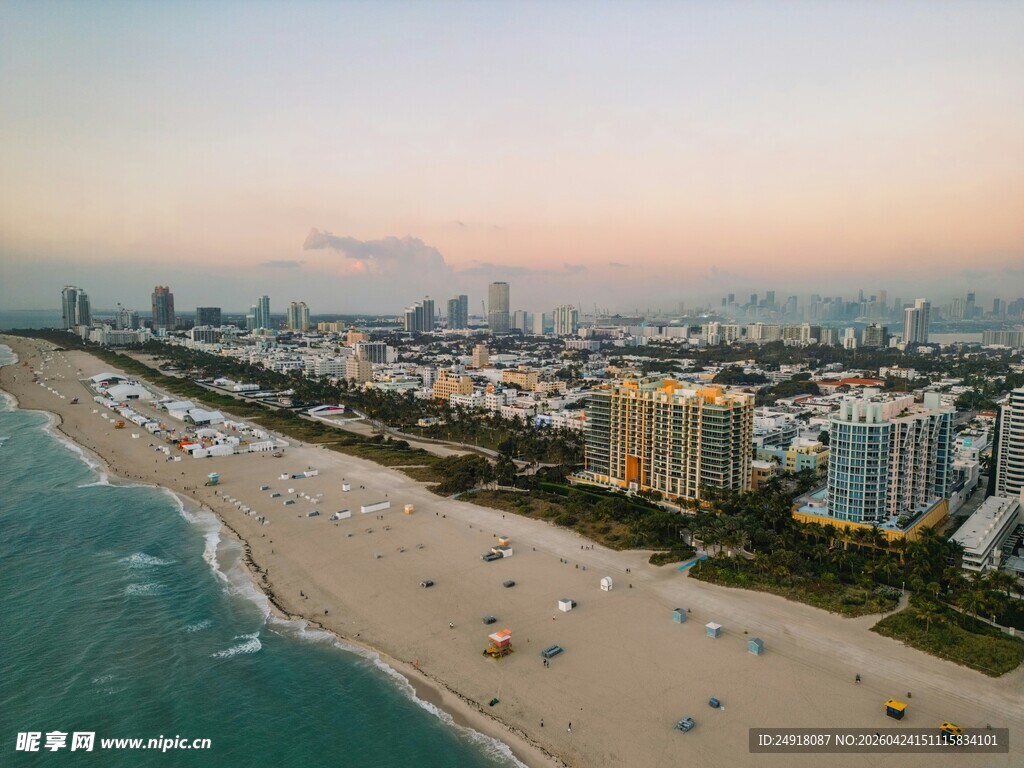 迈阿密海滩美丽海滨风光