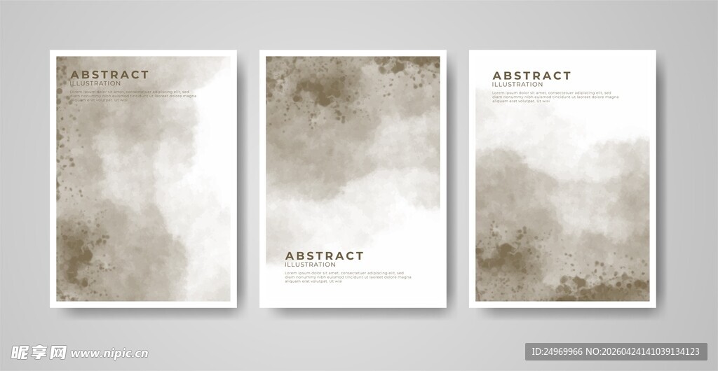 水墨风格简约海报模板