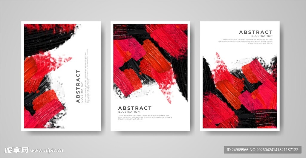 抽象几何风封面设计模板