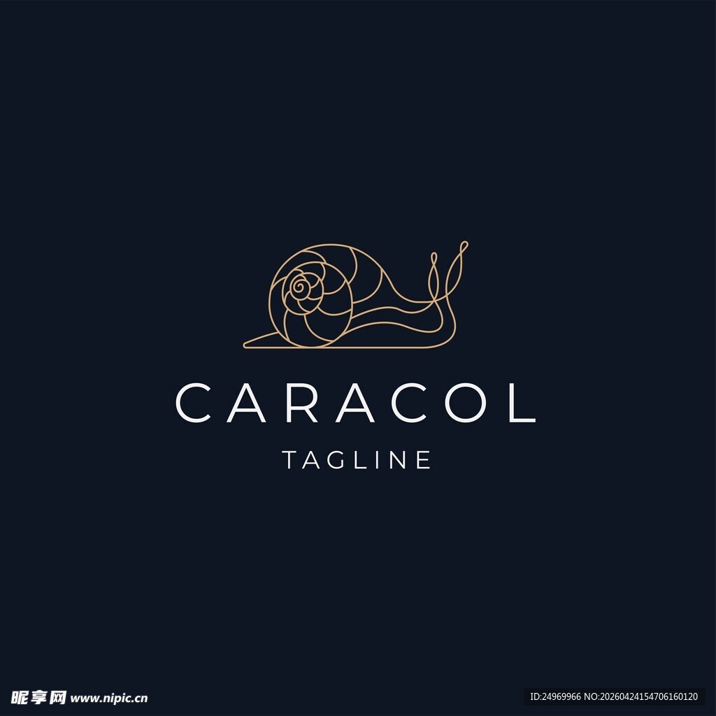 Caracol品牌简约风格标志