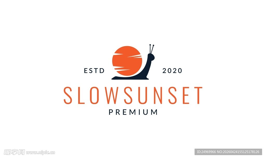 慢日落品牌标志设计