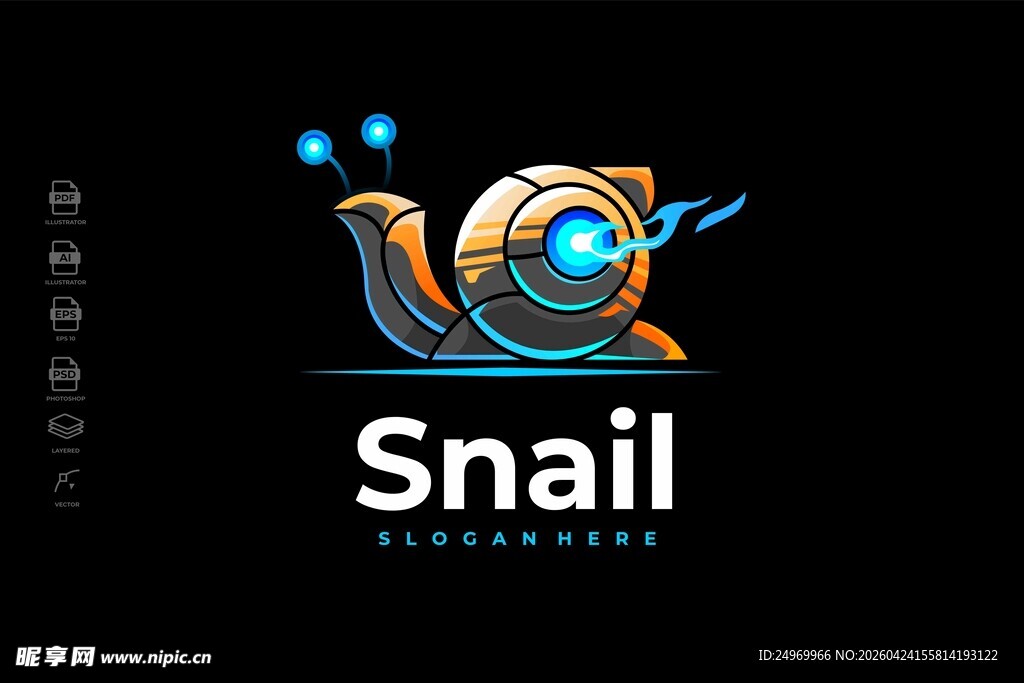Snail科技公司创意标志设计