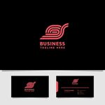 红色动感S字母企业标志