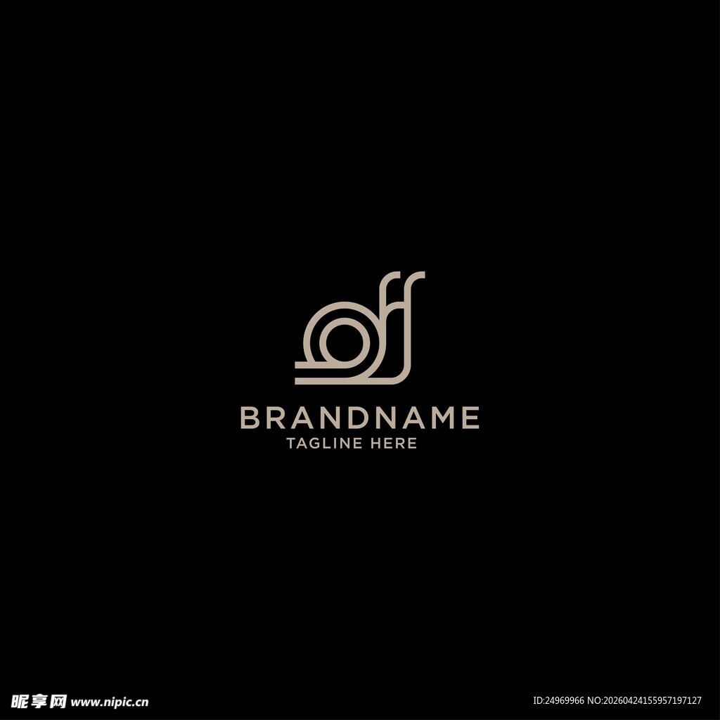 简约字母品牌标志设计