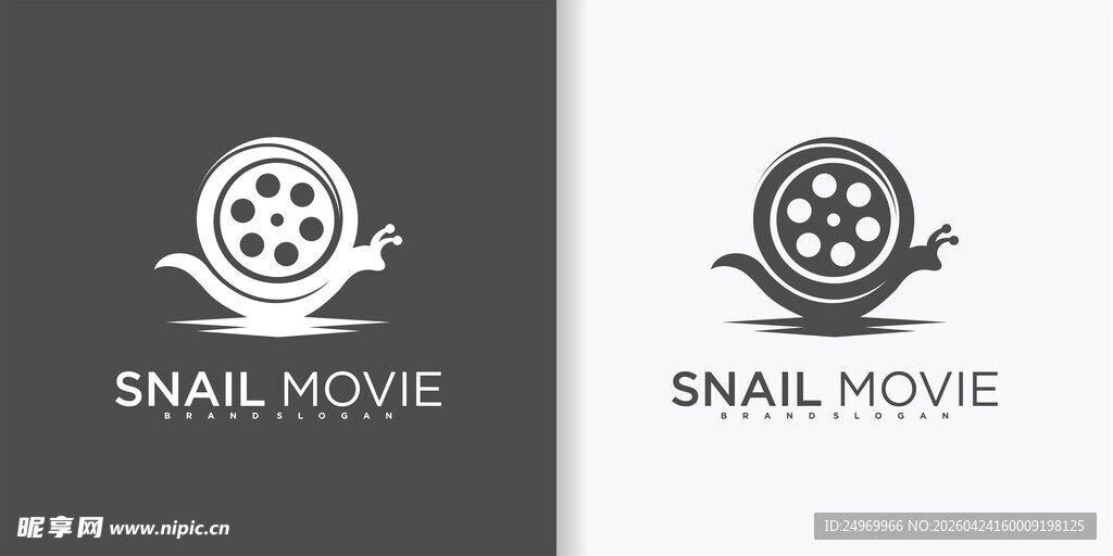 蜗牛电影标志设计