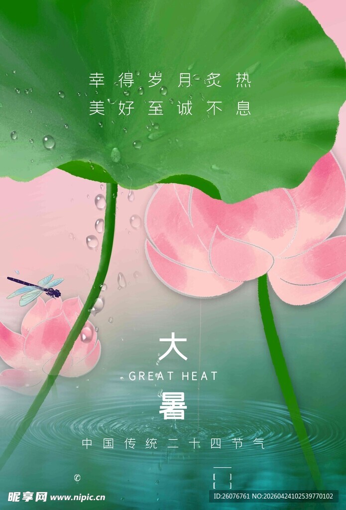 大暑海报