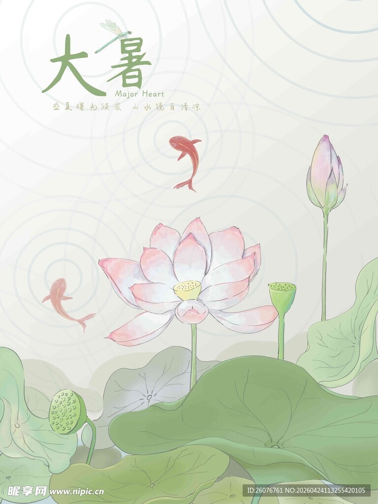 大暑海报 