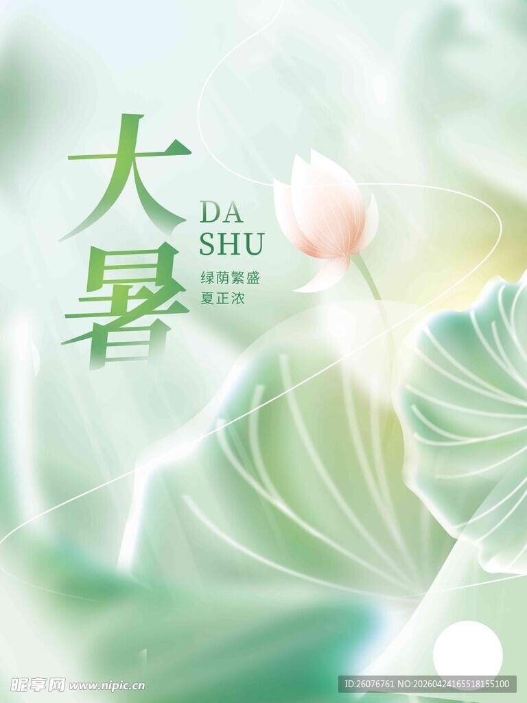 大暑海报 