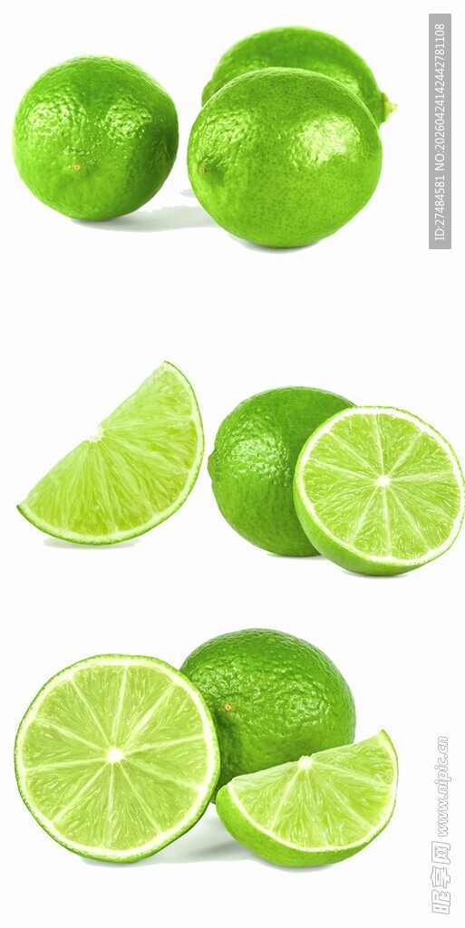 新鲜青柠多样展示