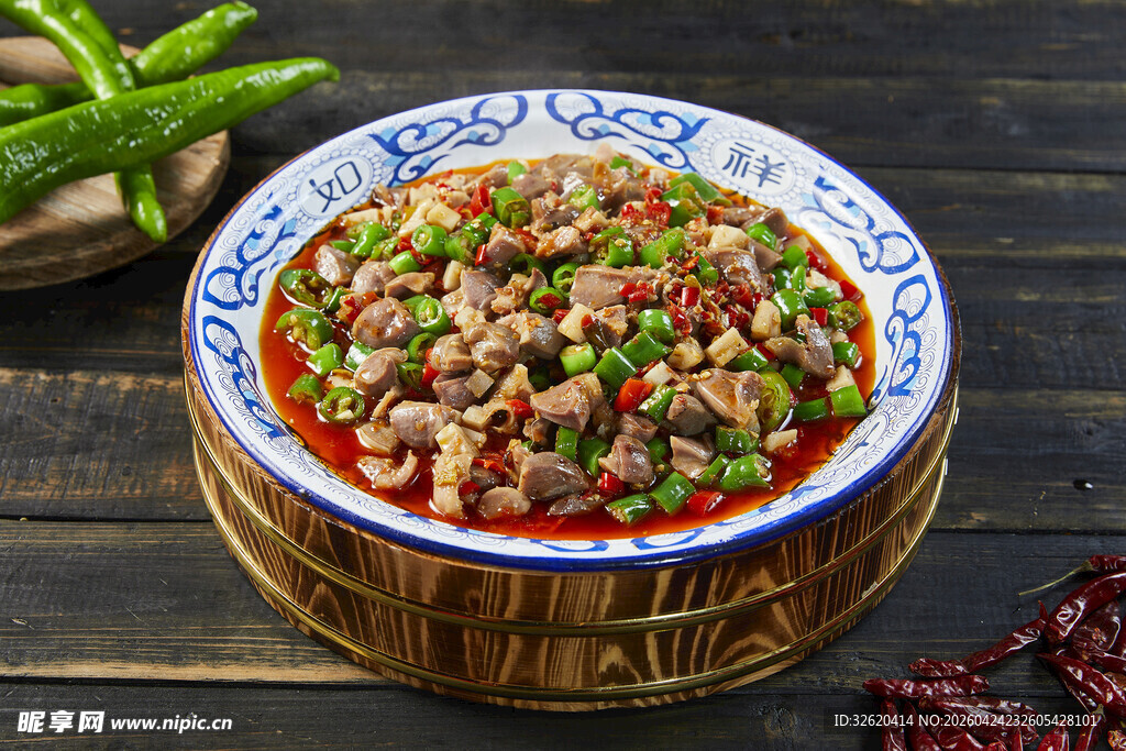 青椒炒鸭杂