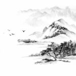 水墨山水意境图