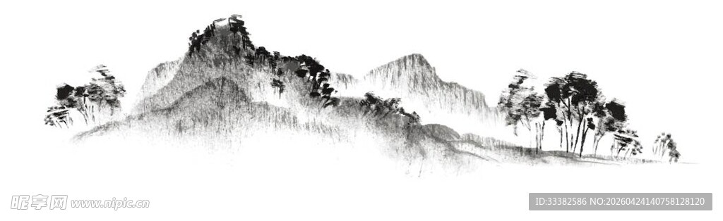 水墨山水意境图