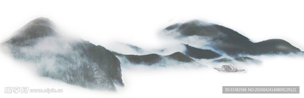 水墨山水意境图
