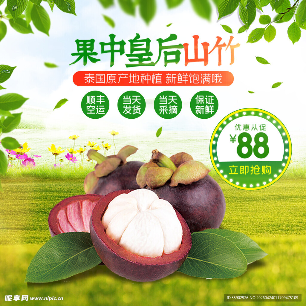 果中皇后山竹优惠促销