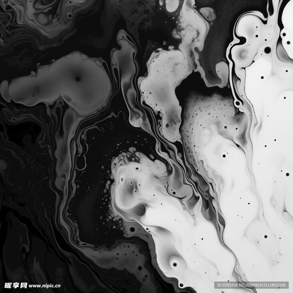 水墨抽象艺术纹理画面