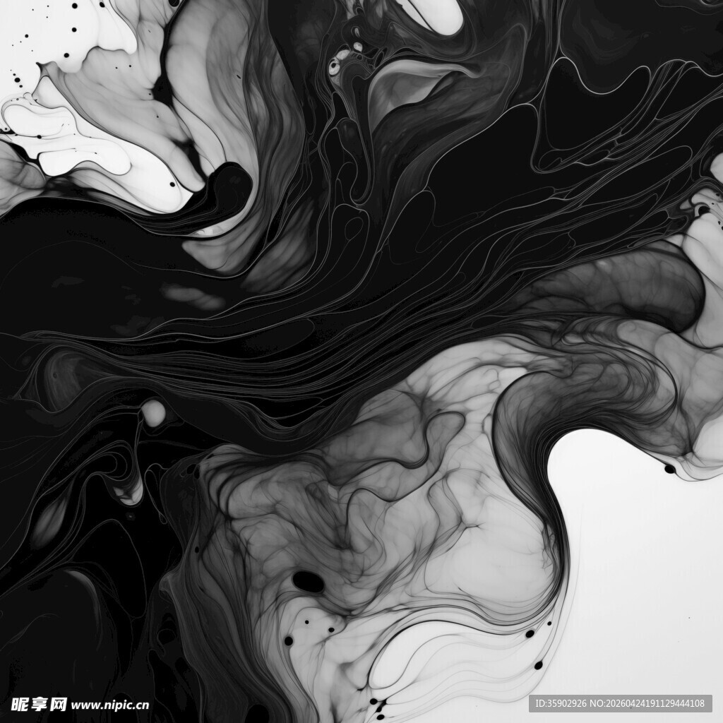 水墨抽象墨韵灵动之美