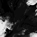 黑白水墨抽象艺术画面