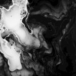 黑白水墨抽象纹理画面