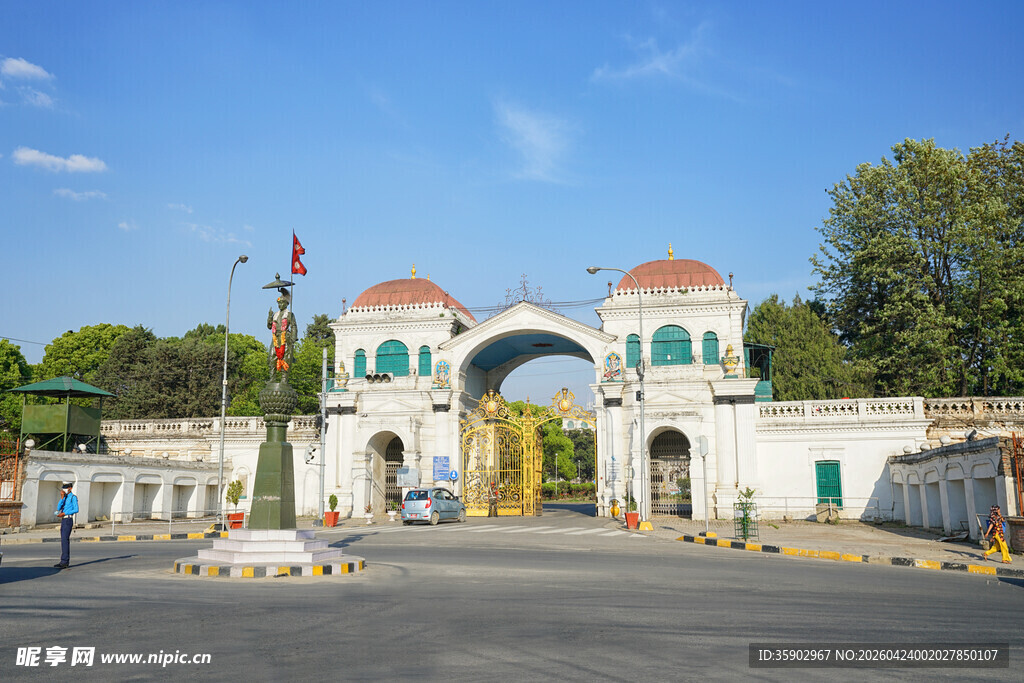 欧式风格建筑大门景观