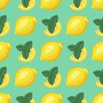 柠檬印花图案
