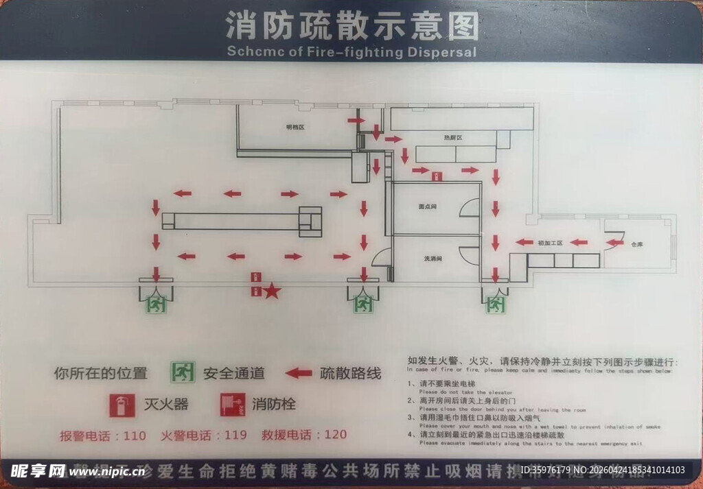 消防疏散示意图