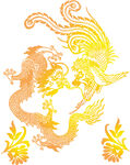 中式龙凤底纹