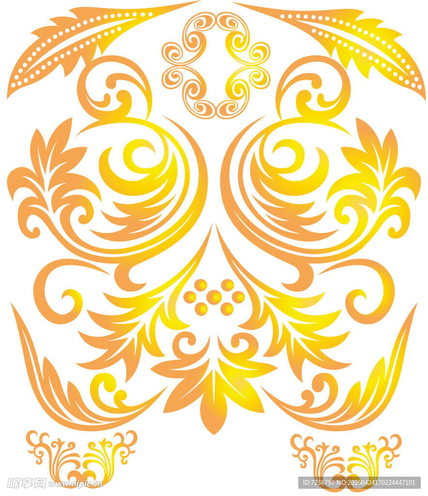 古典花纹底纹欧式