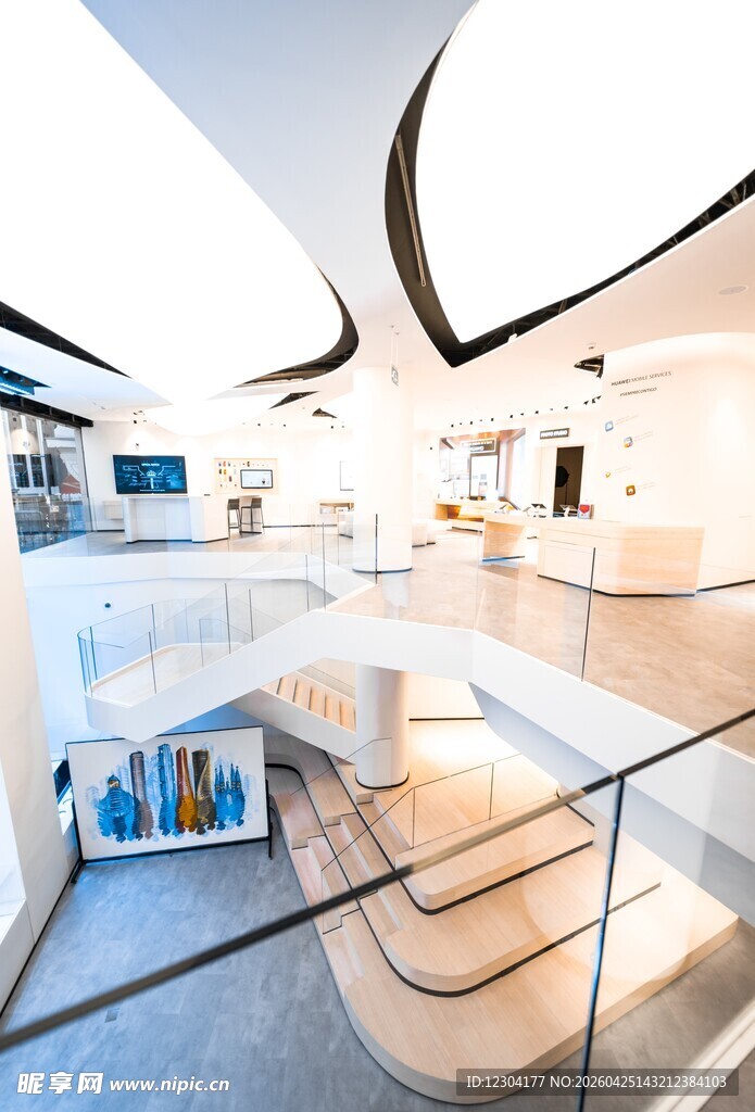 现代简约风格室内展厅空间