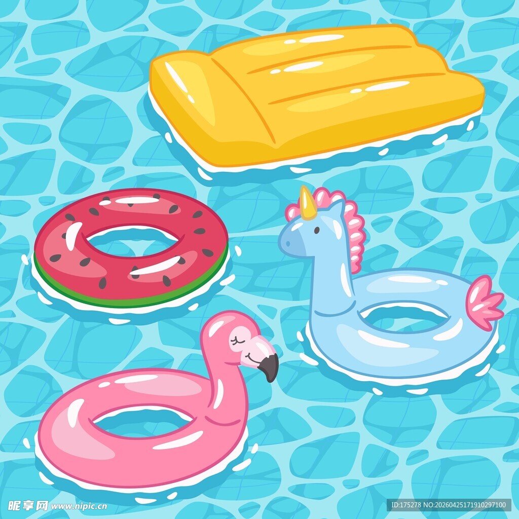 泳池浮具素材