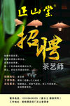 正山堂茶艺师招聘启事