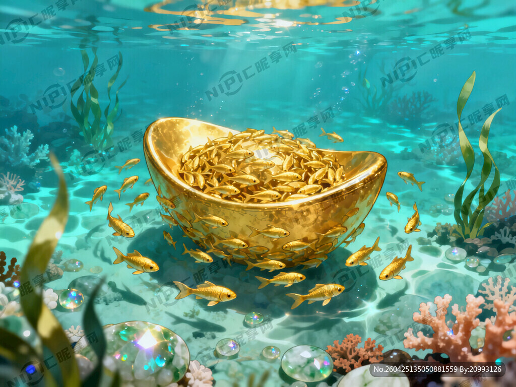 清澈的水下 洁净的水底