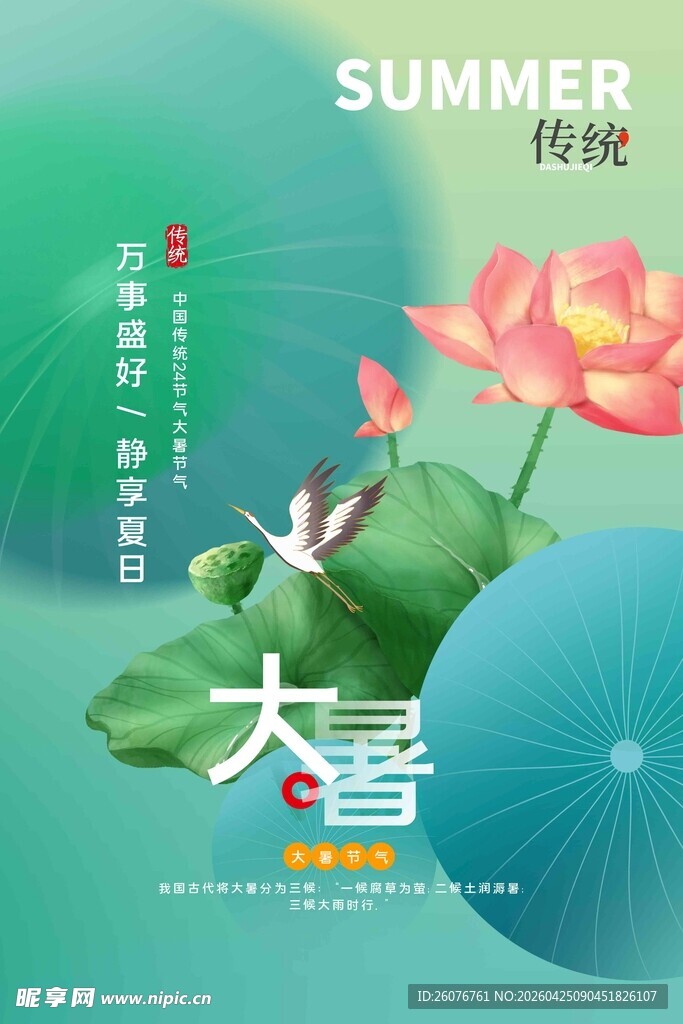 大暑海报 