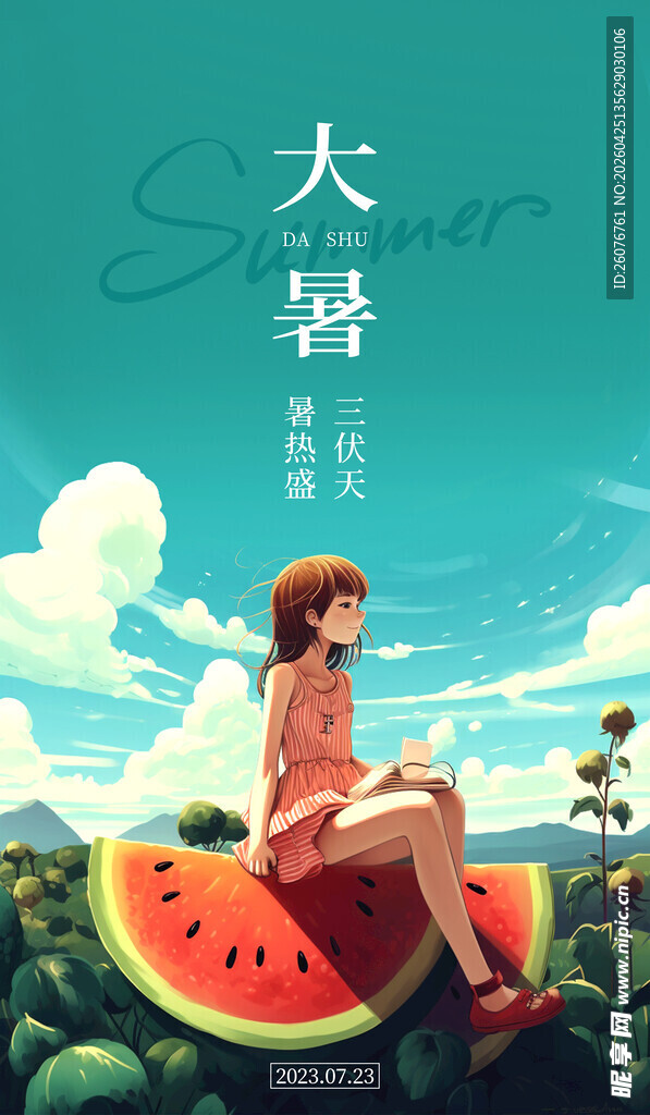 大暑海报 